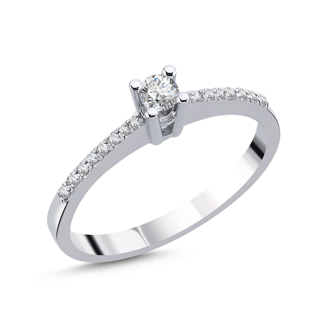 Novus Diamond 0.11 ct Venusia Solitaire Lab-grown Diamond Ring