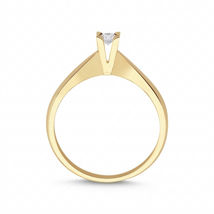 Novus Diamond 0.10 Ct. Luna Solitaire Lab-grown Diamond Ring in gold #color_gold