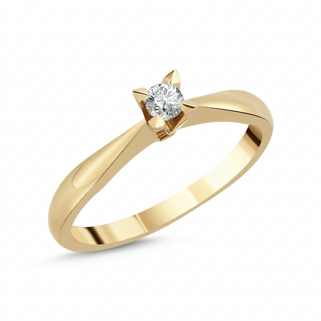 Novus Diamond 0.10 Ct. Luna Solitaire Lab-grown Diamond Ring in gold #color_gold
