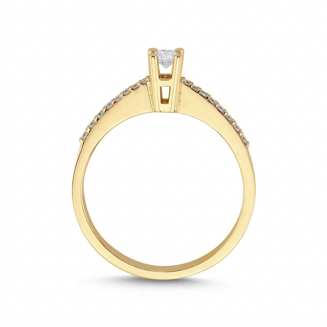 Novus Diamond 0.11 Ct. Venusia Solitaire Lab-grown Diamond Ring in gold #color_gold