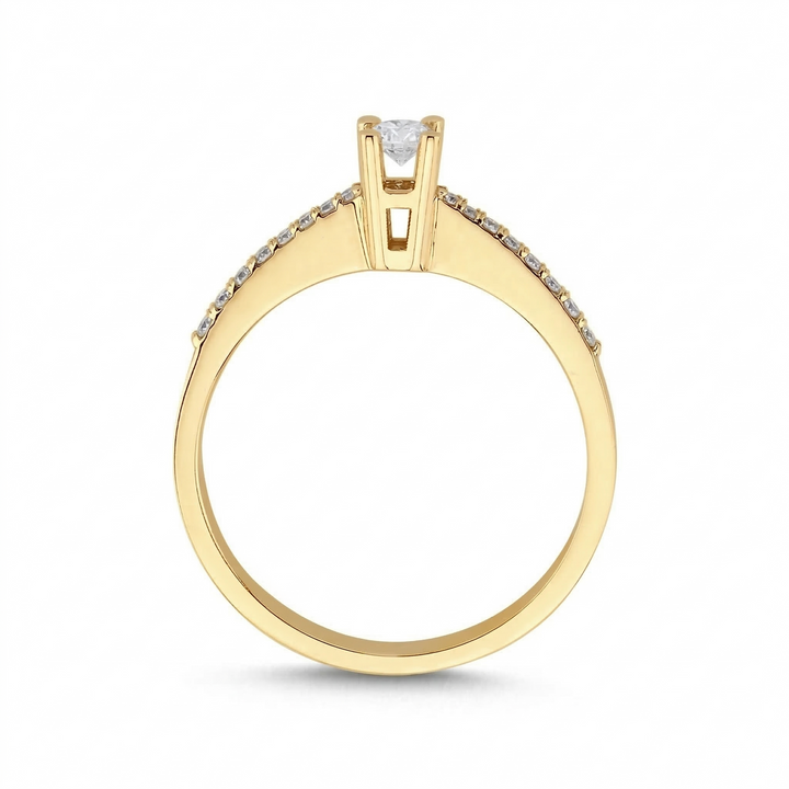 Novus Diamond 0.11 Ct. Venusia Solitaire Lab-grown Diamond Ring in gold #color_gold