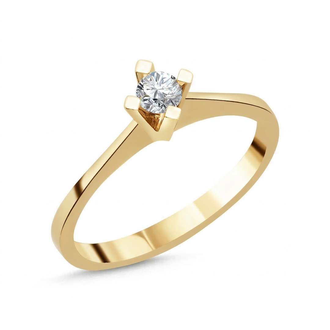 Novus Diamond 0.16 Ct. Globe Solitaire Lab-grown Diamond Ring in gold #color_gold