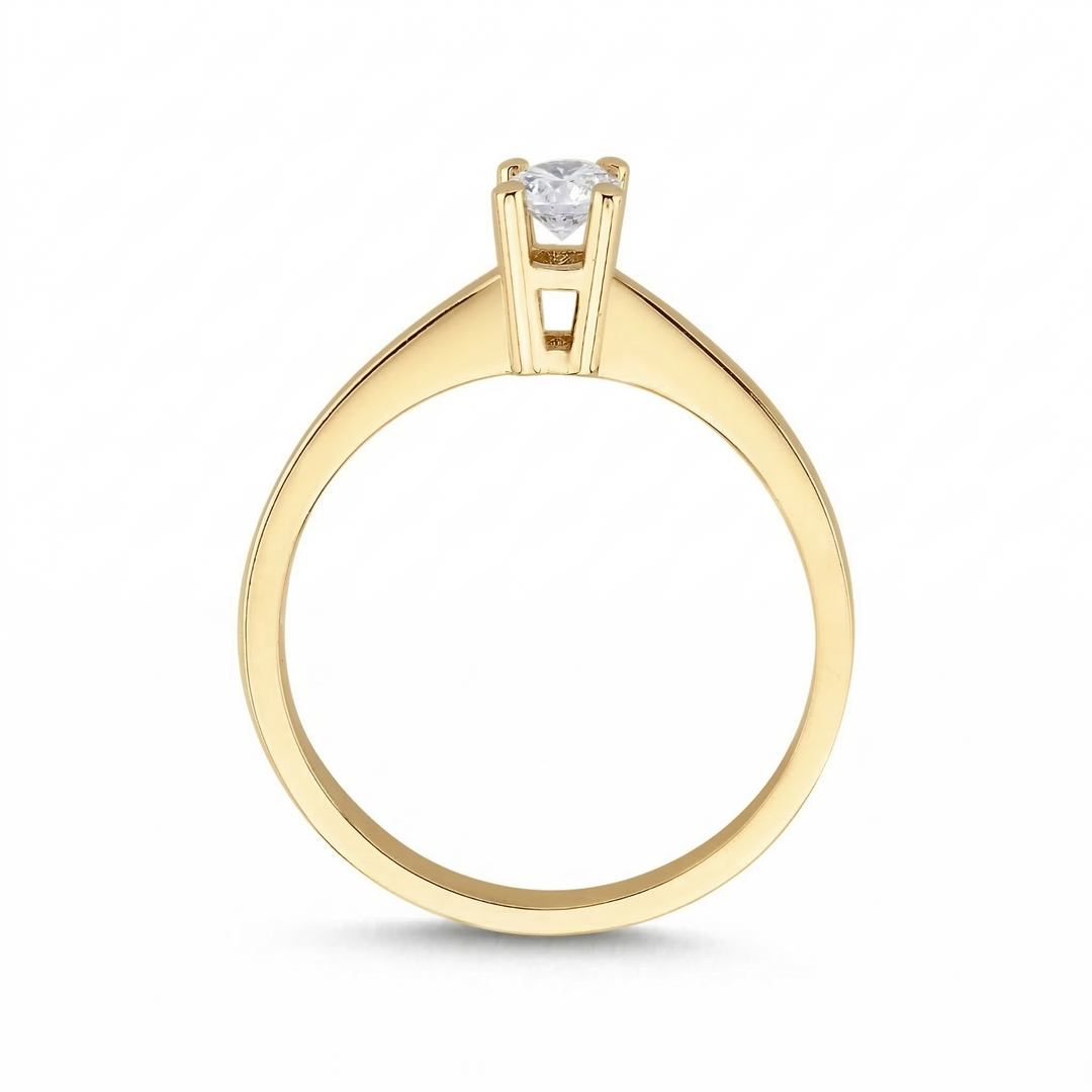 Novus Diamond 0.19 Ct. Venusia Solitaire Lab-grown Diamond Ring in gold #color_gold