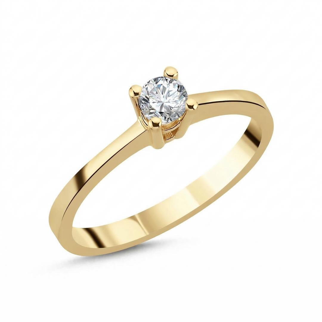 Novus Diamond 0.19 Ct. Venusia Solitaire Lab-grown Diamond Ring in gold #color_gold