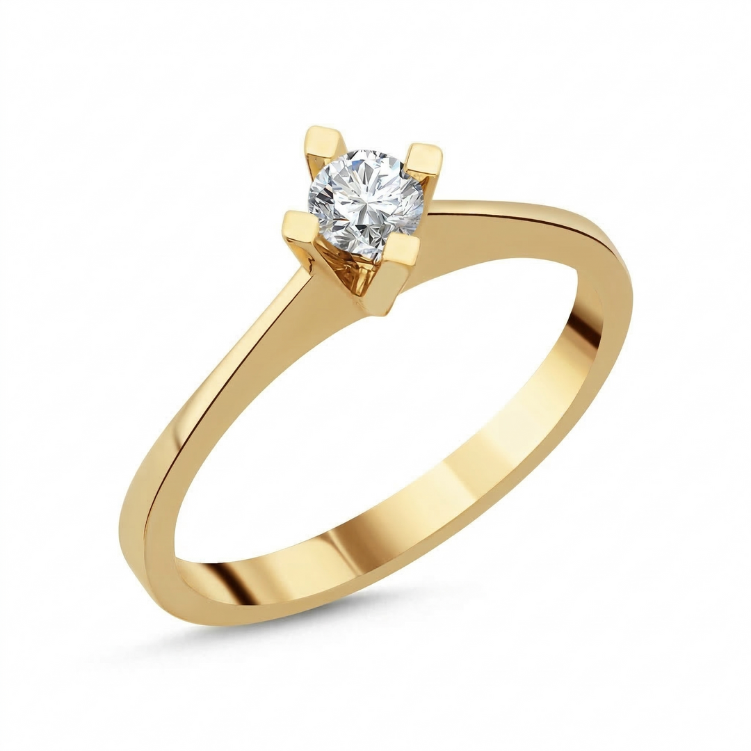 Novus Diamond 0.20 Ct. Globe Solitaire Lab-grown Diamond Ring in gold #color_gold