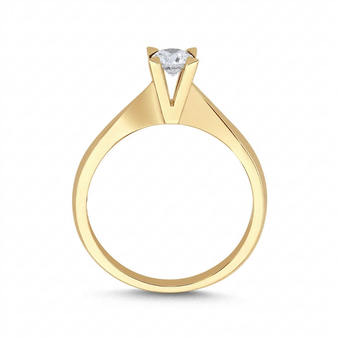 Novus Diamond 0.30 Ct. Luna Solitaire Lab-grown Diamond Ring in gold #color_gold
