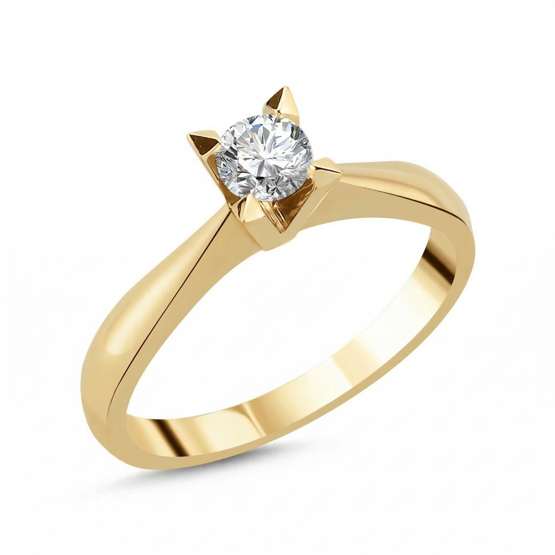 Novus Diamond 0.30 Ct. Luna Solitaire Lab-grown Diamond Ring in gold #color_gold