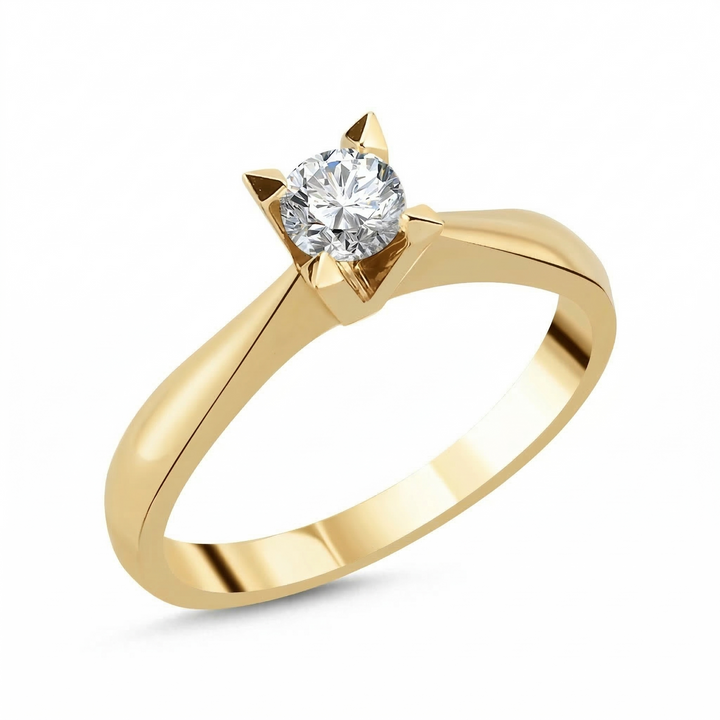 Novus Diamond 0.30 Ct. Luna Solitaire Lab-grown Diamond Ring in gold #color_gold