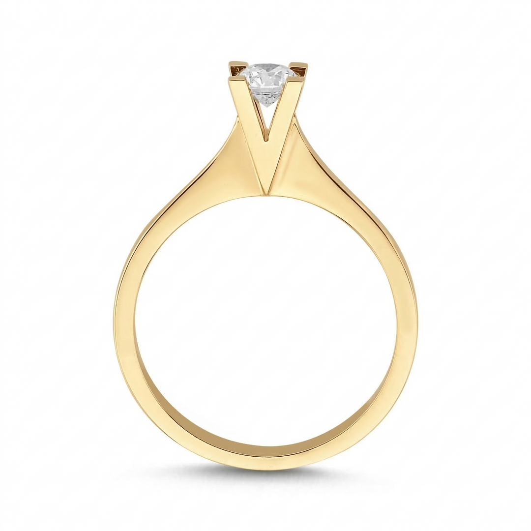 Novus Diamond 0.30 Ct. Napoli Solitaire Lab-grown Diamond Ring in gold #color_gold