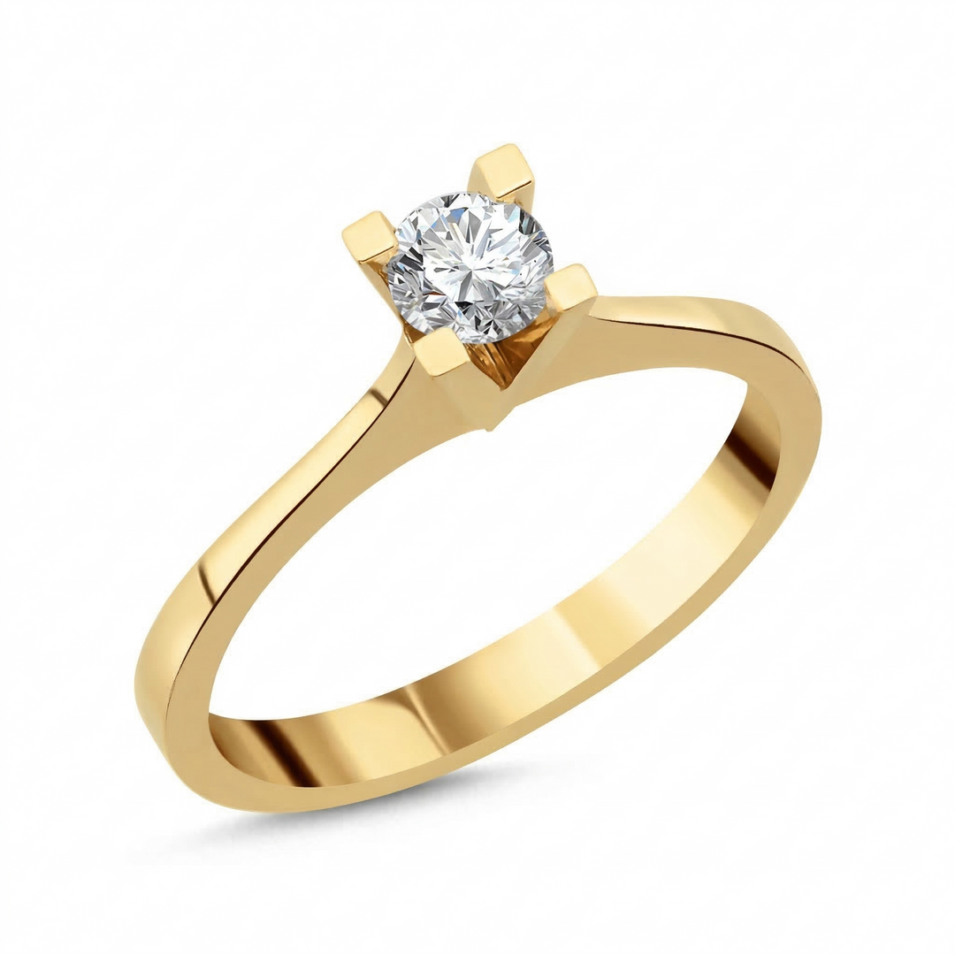 Novus Diamond 0.30 Ct. Napoli Solitaire Lab-grown Diamond Ring in gold #color_gold