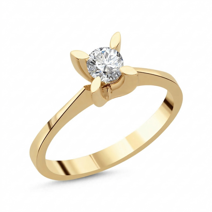 Novus Diamond 0.30 Ct. Verona Solitaire Lab-grown Diamond Ring in gold #color_gold
