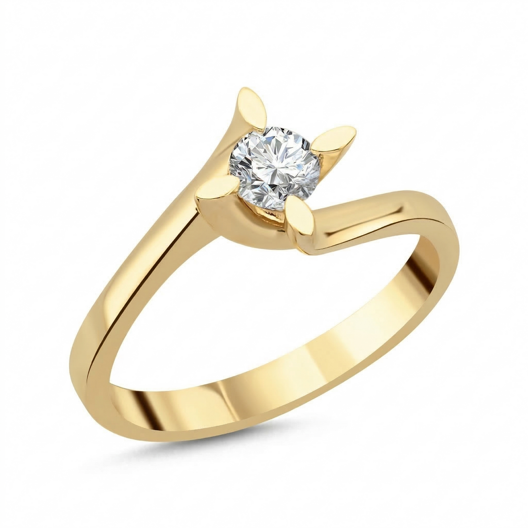 Novus Diamond 0.30 Ct. Zenith Solitaire Lab-grown Diamond Ring in gold #color_gold