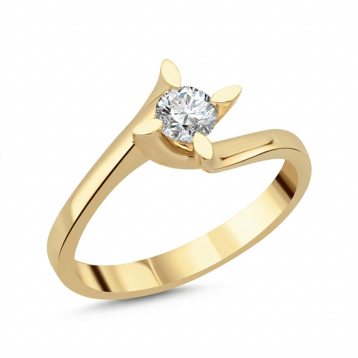 Novus Diamond 0.30 Ct. Zenith Solitaire Lab-grown Diamond Ring in gold #color_gold