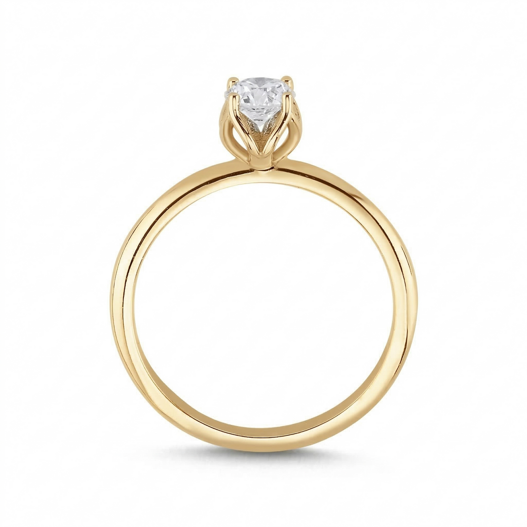 Novus Diamond 0.40 Ct. Circum Solitaire Lab-grown Diamond Ring in Gold #color_gold