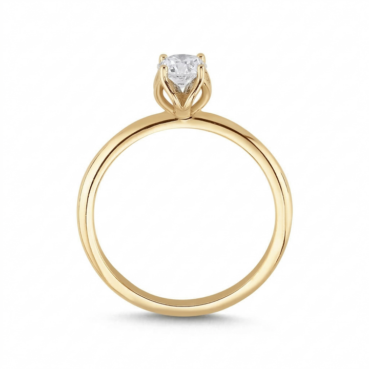 Novus Diamond 0.40 Ct. Circum Solitaire Lab-grown Diamond Ring in Gold #color_gold