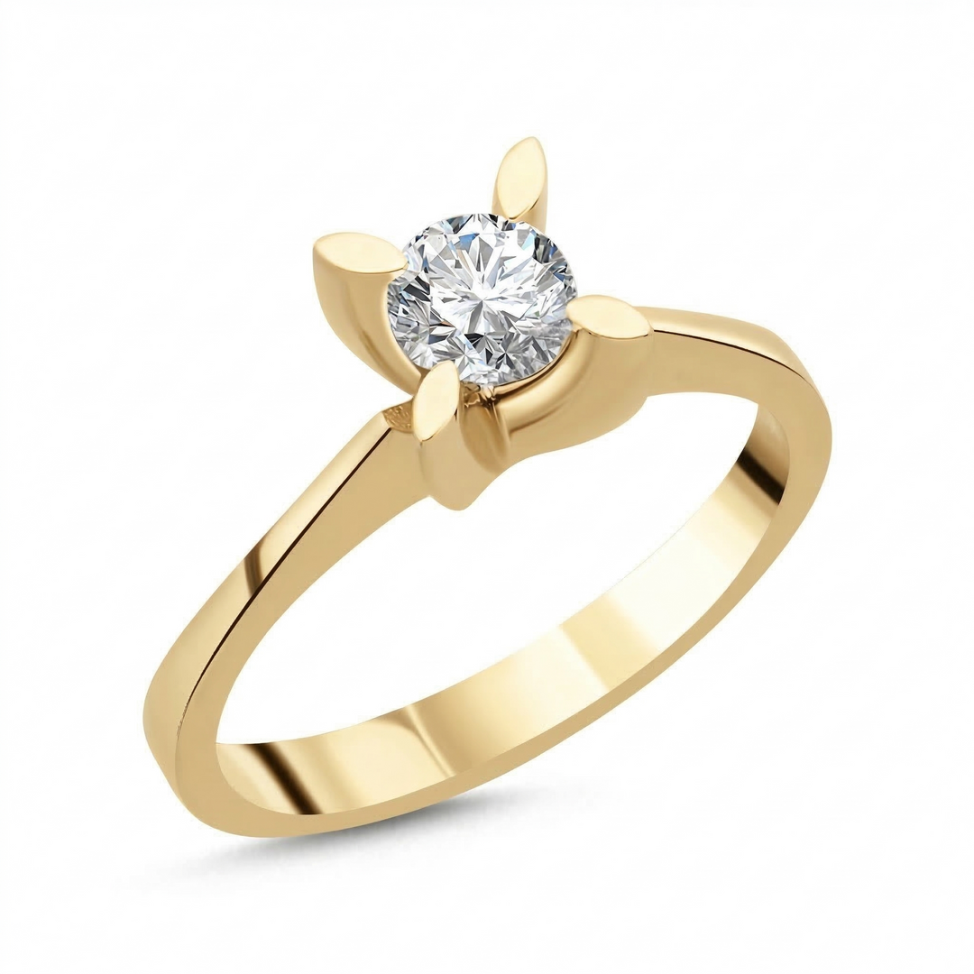 Novus Diamond 0.40 Ct. Verona Solitaire Lab-grown Diamond Ring in gold #color_gold