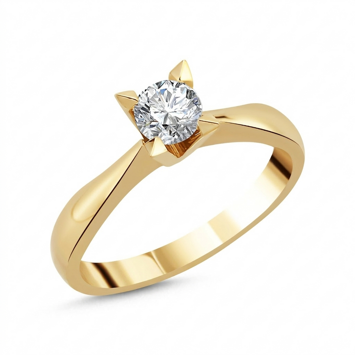 Novus Diamond 0.43 Ct. Luna Solitaire Lab-grown Diamond Ring in gold #color_gold