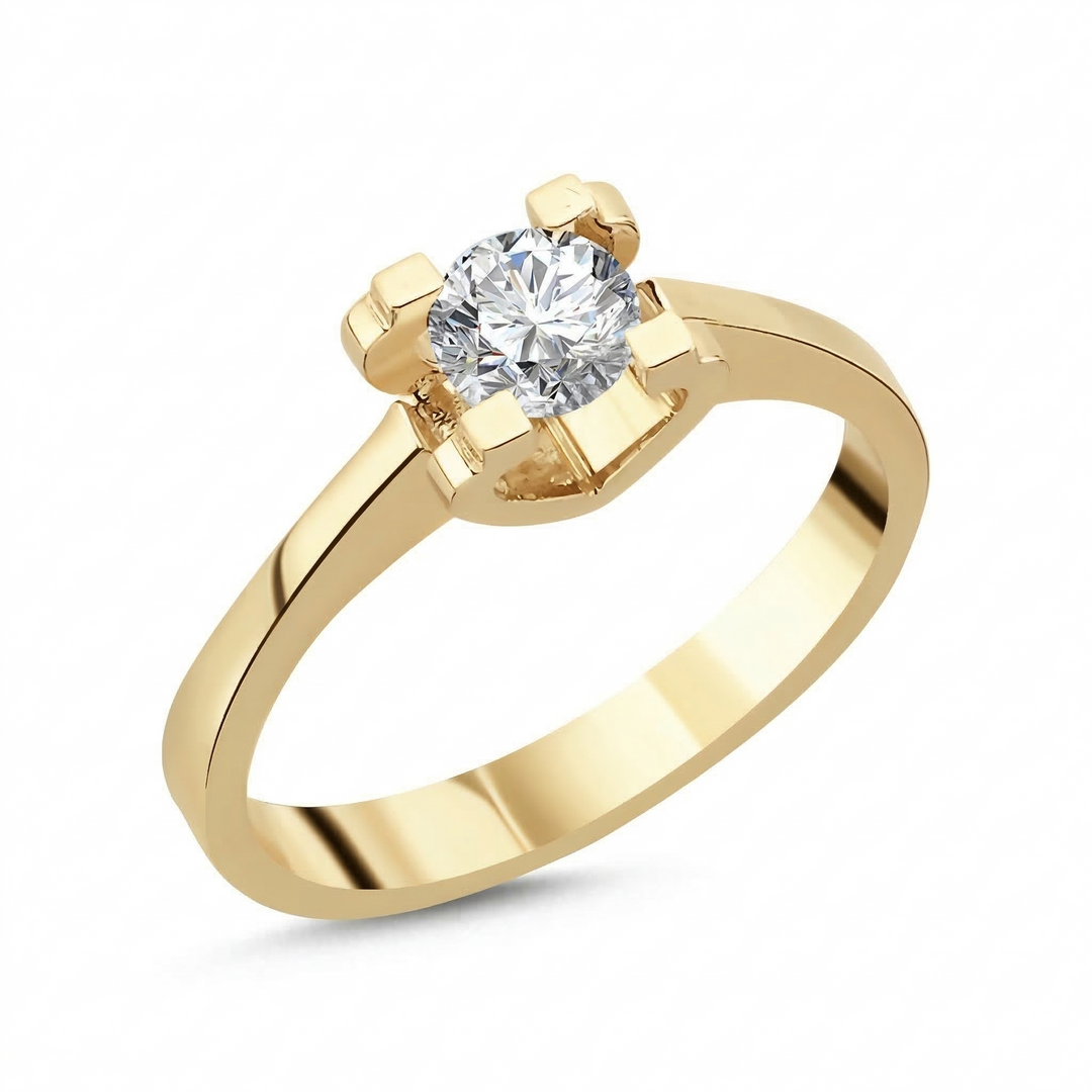 Novus Diamond 0.43 Ct. Vesta Solitaire Lab-grown Diamond Ring in gold #color_gold