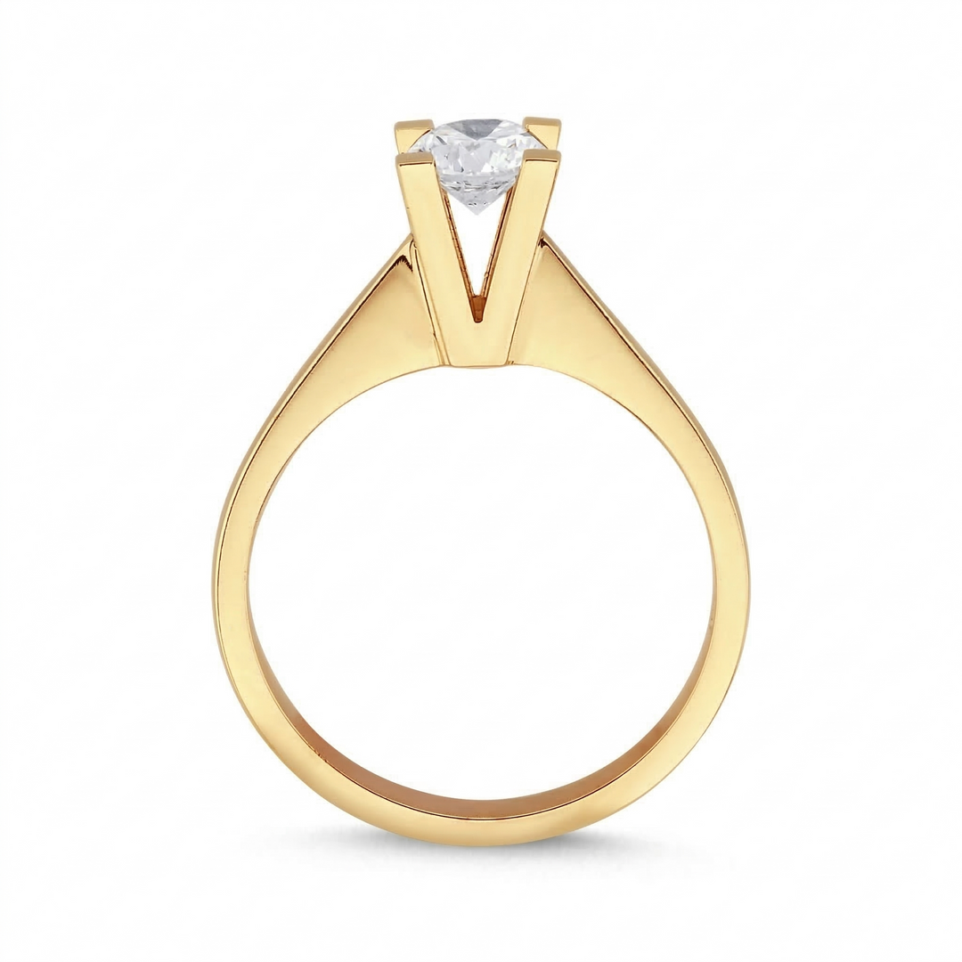 Novus Diamond 0.50 Ct. Napoli Solitaire Lab-grown Diamond Ring in gold #color_gold