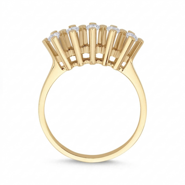 Novus Diamond 0.51 Ct. Globe Five Stone Lab-grown Diamond Ring in gold #color_gold