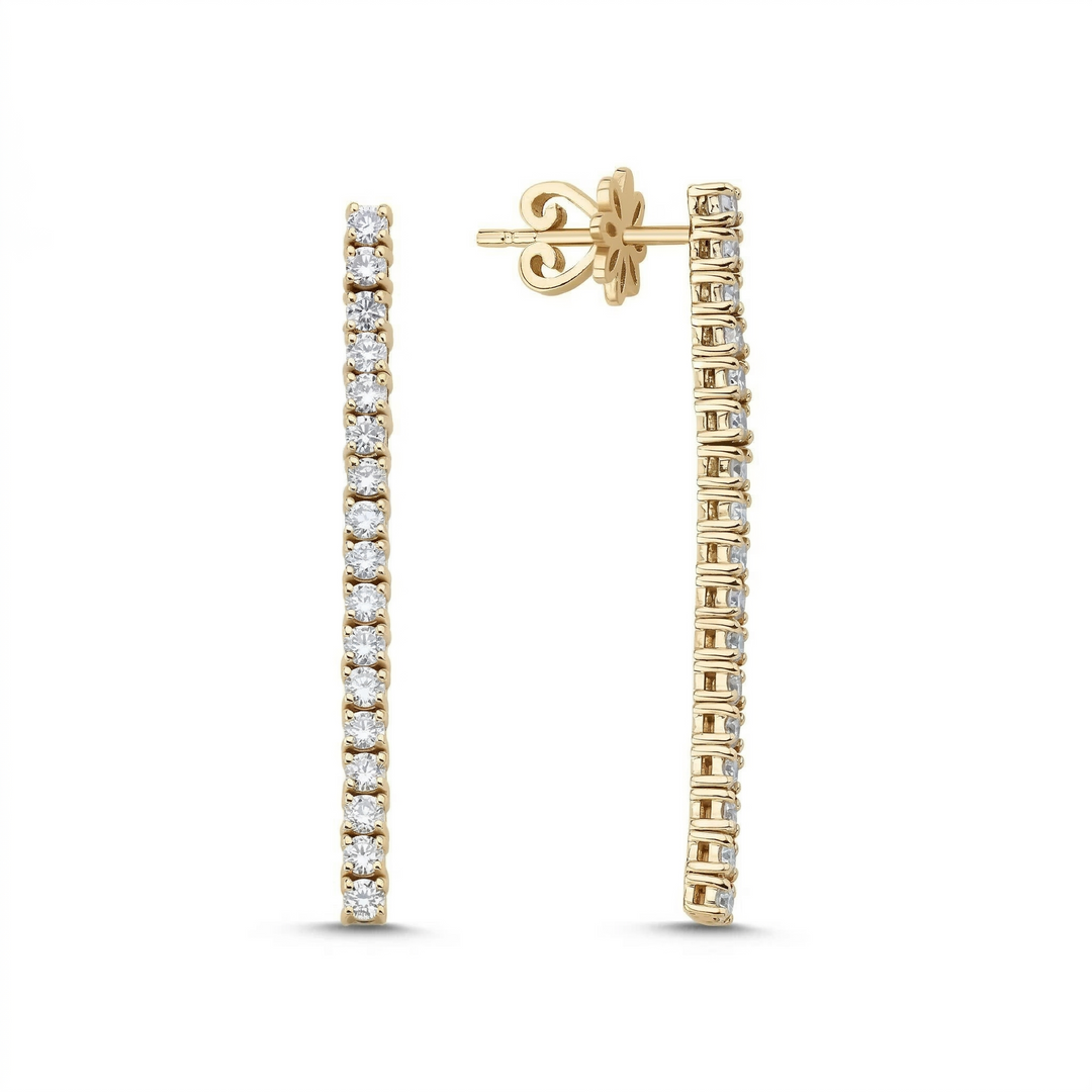 Novus Diamond 0.68 Ct. Lunar Lab-grown Diamond Earrings in Gold #color_gold