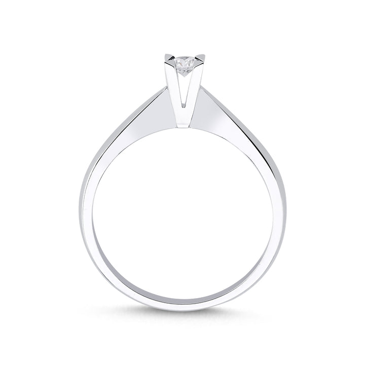 Novus Diamond 0.10 ct Luna Solitaire Lab-grown Diamond Ring 2 #color_silver