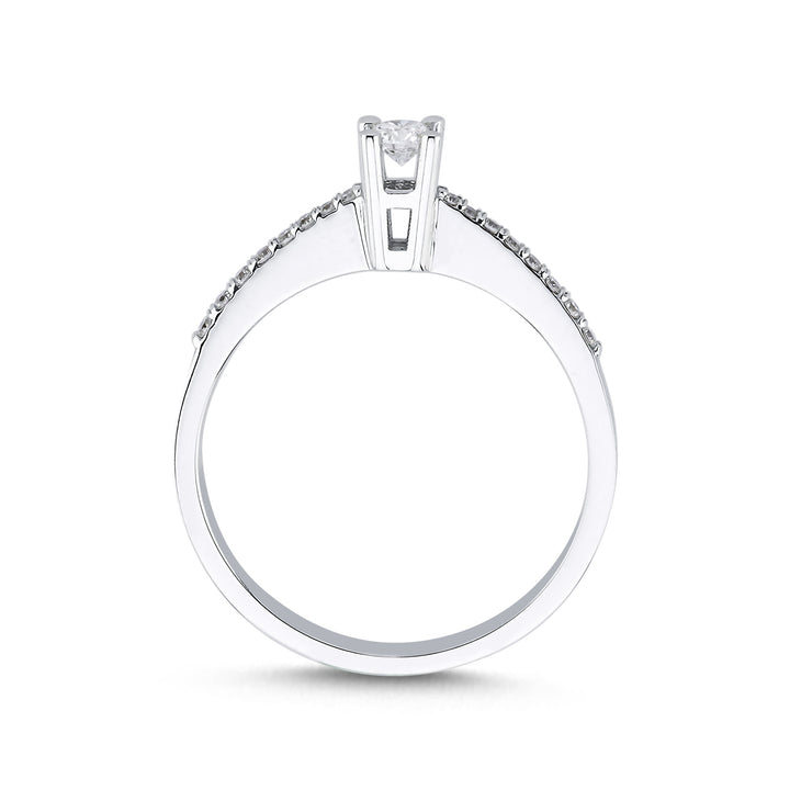 Novus Diamond 0.11 ct Venusia Solitaire Lab-grown Diamond Ring 2 #color_silver