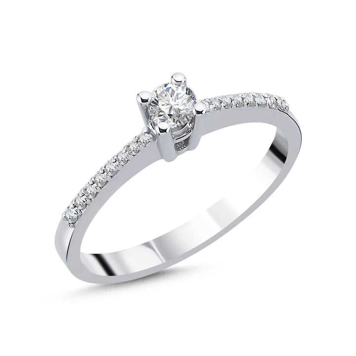 Novus Diamond 0.15 ct Luna Solitaire Lab-grown Diamond Ring