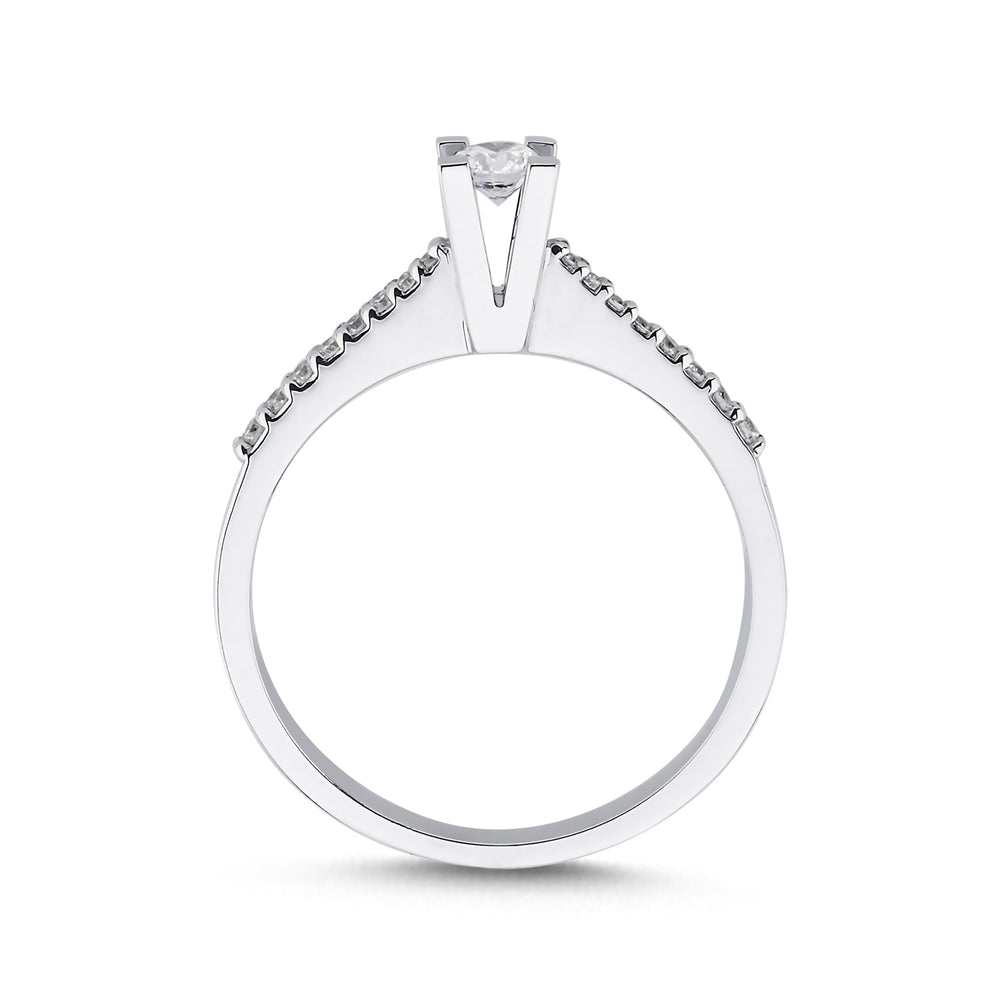 Novus Diamond 0.15 ct Napoli Solitaire Lab-grown Diamond Ring 2 #color_white-gold