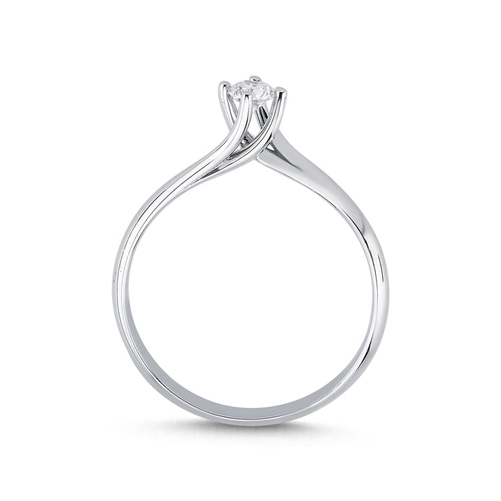 Novus Diamond 0.15 ct Stolo Solitaire Lab-grown Diamond Ring 2 #color_silver