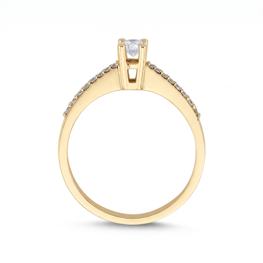 Novus Diamond 0.15 ct Venusia Solitaire Lab-grown Diamond Ring in gold 2 #color_gold