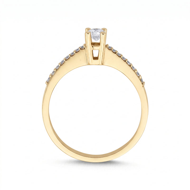 Novus Diamond 0.15 ct Venusia Solitaire Lab-grown Diamond Ring in gold 2 #color_gold