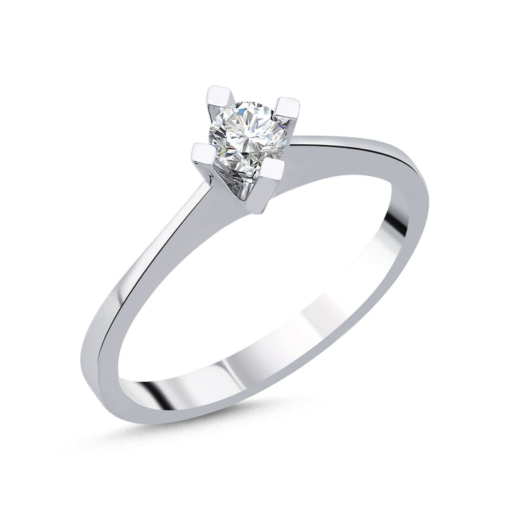 Novus Diamond 0.16 ct Globe Solitaire Lab-grown Diamond Ring #color_silver