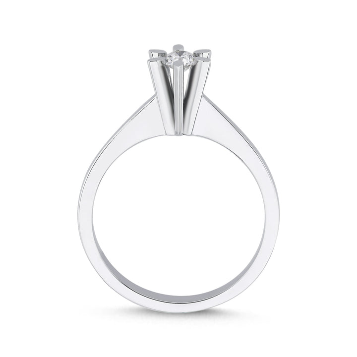 Novus Diamond 0.16 ct Verona Solitaire Lab-grown Diamond Ring 2 #color_silver