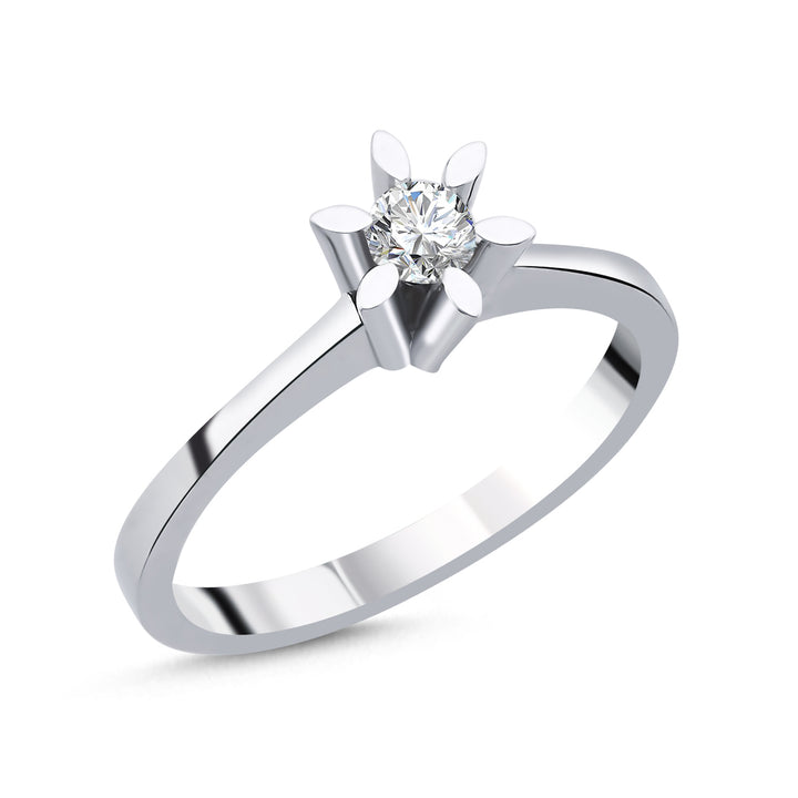 Novus Diamond 0.16 ct Verona Solitaire Lab-grown Diamond Ring #color_silver