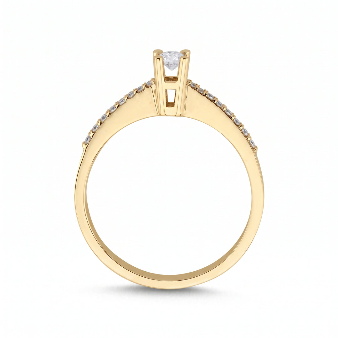 Novus Diamond 0.18 ct Venusia Solitaire Lab-grown Diamond Ring in gold 2 #color_gold