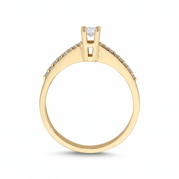 Novus Diamond 0.18 ct Venusia Solitaire Lab-grown Diamond Ring in gold 2 #color_gold