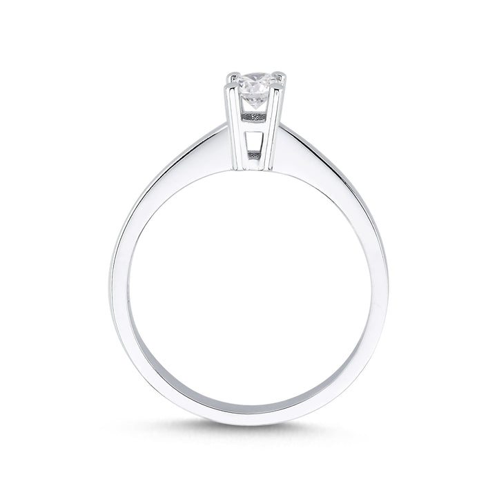 Novus Diamond 0.19 ct Venusia Solitaire Lab-grown Diamond Ring 2 #color_silver