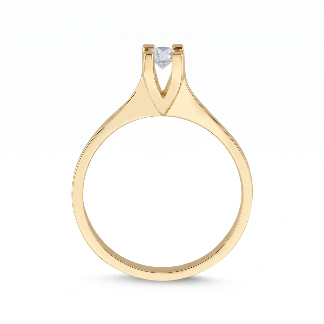 Novus Diamond 0.20 ct Celestial Solitaire lab-grown Diamond Ring in gold 2 #color_gold