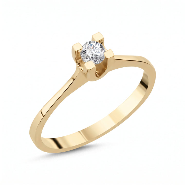 Novus Diamond 0.20 ct Celestial Solitaire lab-grown Diamond Ring in gold #color_gold