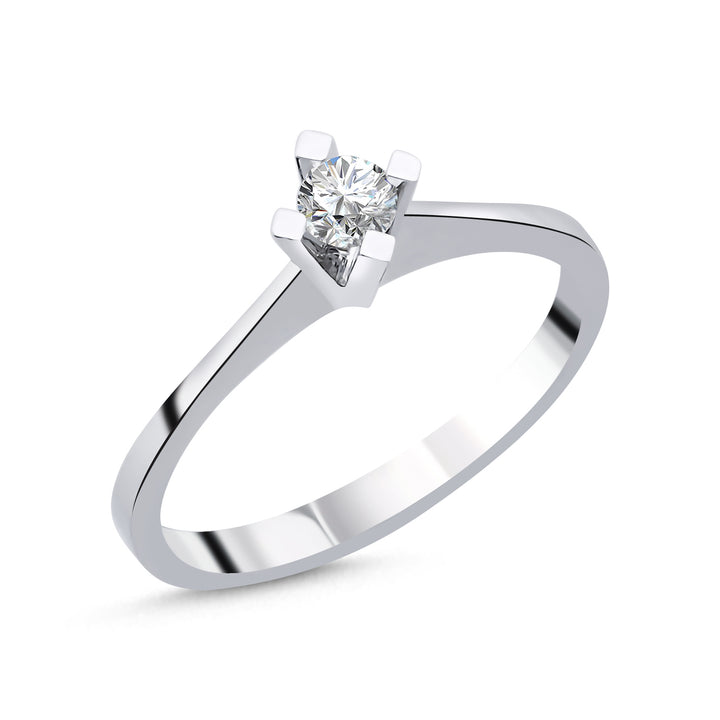 Novus Diamond 0.20 ct Globe Solitaire Lab-grown Diamond Ring #color_silver