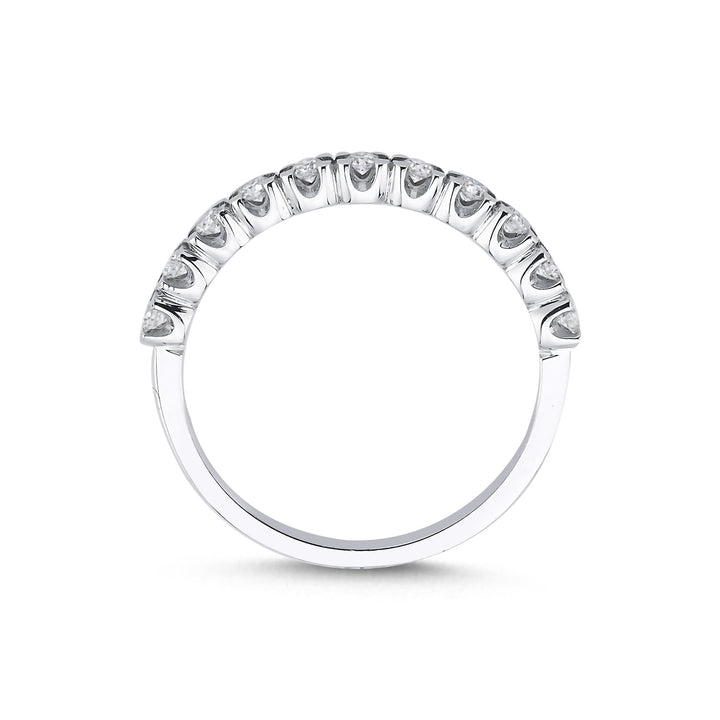 Novus Diamond 0.22 ct Semi Ostia Half-eternity Wedding Band 2 #color_silver