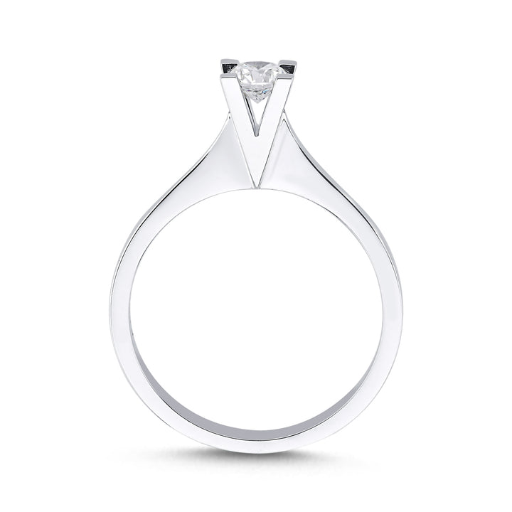 Novus Diamond 0.30 ct Napoli Solitaire Lab-grown Diamond Ring 2 #color_silver