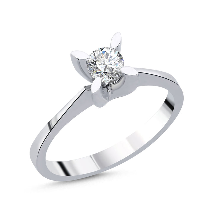 Novus Diamond 0.30 ct Verona Solitaire Lab-grown Diamond Ring #color_silver