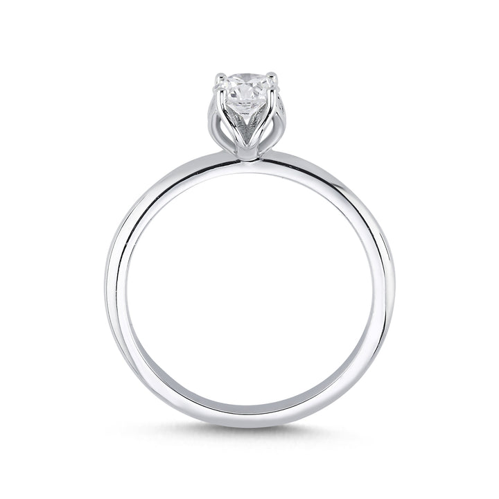 Novus Diamond 0.40 ct Circum Solitaire Lab-grown Diamond Ring 2 #color_silver