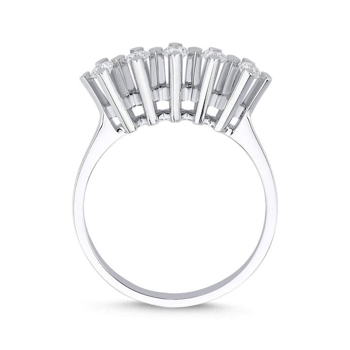 Novus Diamond 0.51 ct Pentacle Five-stone Lab-grown Diamond Ring 2 #color_silver