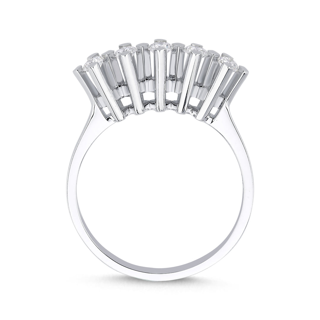 Novus Diamond 0.76 ct Globe Five-stone Lab-grown Diamond Ring 2 #color_white-gold