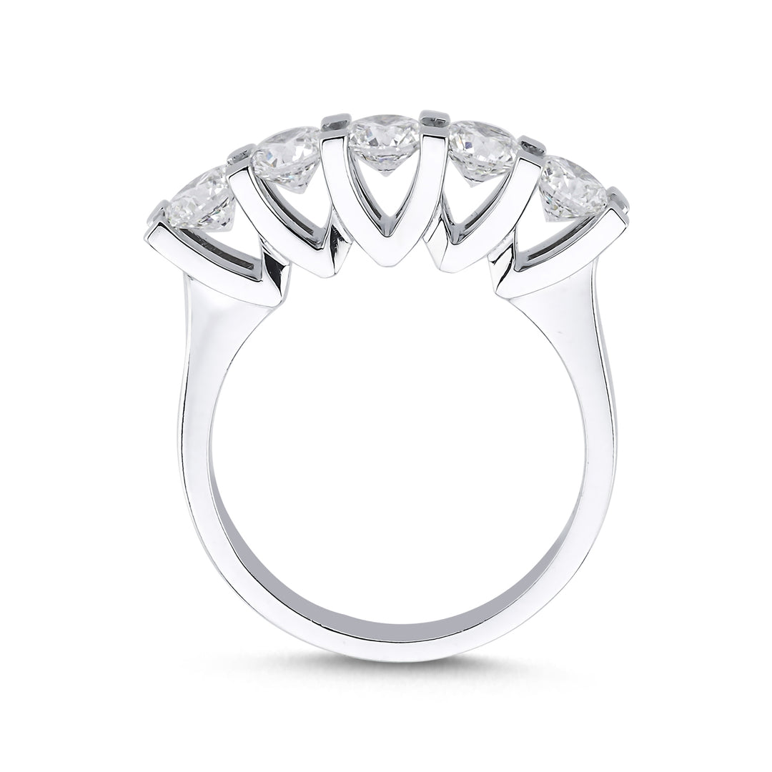 Novus Diamond 1.52 ct Celestial Five-stone Lab-grown Diamond Ring 2 #color_white-gold