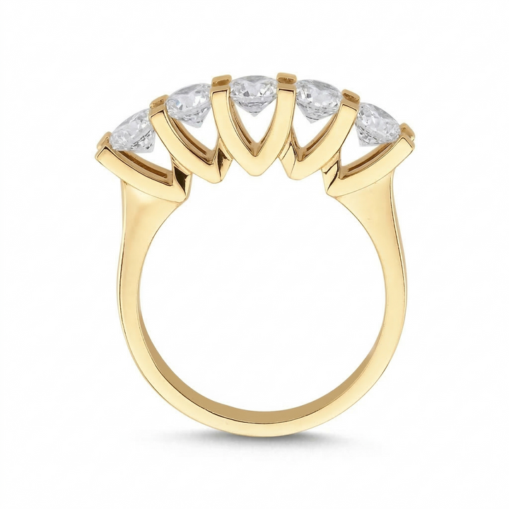 Novus Diamond 1.52 Ct. Celestial Five Stone Lab-grown Diamond Ring in gold #color_gold