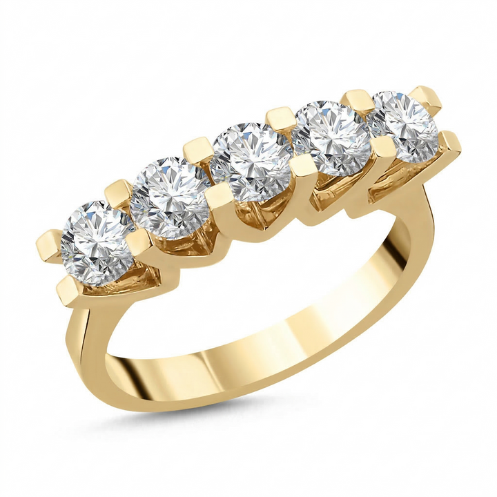 Novus Diamond 1.52 Ct. Celestial Five Stone Lab-grown Diamond Ring in gold #color_gold